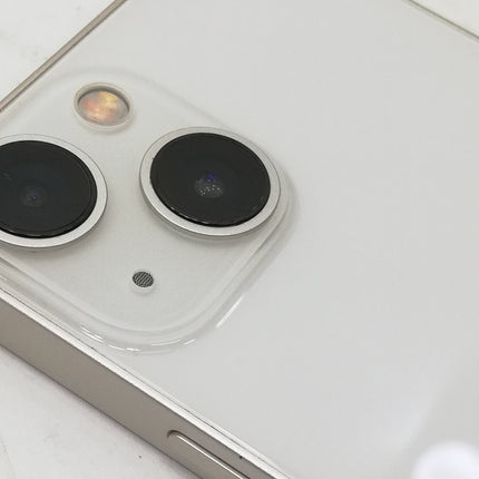 iPhone 13 mini / 2021 / 128GB / スターライト / au版SIMフリー / ランク:B / MLJE3J/A / A2626 【中古品管理番号:35821】