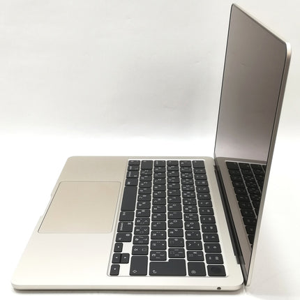 MacBook Air M2 / 13インチ / 2022(2024) / 16GB / 256GB / スターライト / ランク:A / MC7W4J/A / 【中古品管理番号:36316】