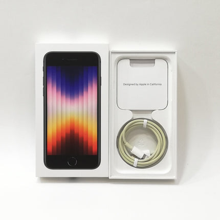 【中古iPhone販売強化月間8/31日20時まで！】iPhone SE 第3世代 / 2022 / 128GB / ミッドナイト / 国内版SIMフリー / ランク:C / MMYF3J/A / A2782 【中古品管理番号:36349】