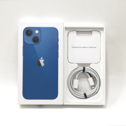 iPhone 13 mini / 2021 / 128GB / ブルー / docomo版SIMフリー / ランク:B / MLJH3J/A / A2626 【中古品管理番号:36504】
