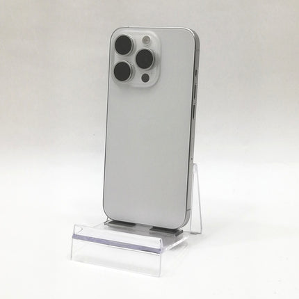 【決算セール！9/30火20時まで】iPhone 15 Pro / 2023 / 128GB / ホワイトチタニウム / 国内版SIMフリー / ランク:B / MTU83J/A / A3101 【中古品管理番号:36678】