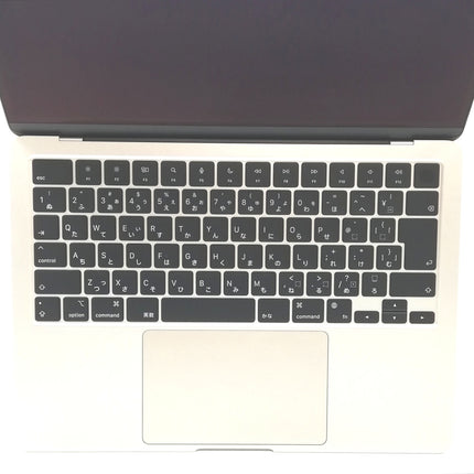 MacBook Air M2 / 13インチ / 2022(2024) / 16GB / 256GB / スターライト / ランク:A / MC7W4J/A / 【中古品管理番号:36855】