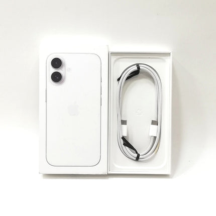 【決算セール！9/30火20時まで】iPhone 16 / 2024 / 128GB / ホワイト / 楽天モバイル版SIMフリー / ランク:C / MYDR3J/A / A3286 【中古品管理番号:37103】