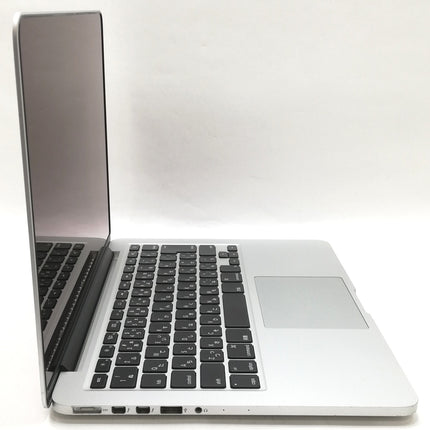 MacBook Pro Retina Display / 13インチ / Late 2013 / 8GB / 256GB / シルバー / ランク:C / ME865J/A / 【中古品管理番号:37199】