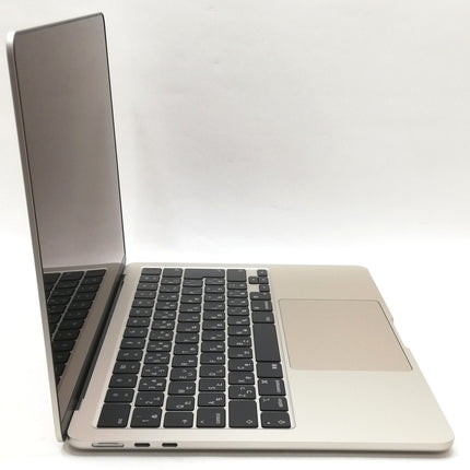 MacBook Air M2 / 13インチ / 2022(2024) / 16GB / 256GB / スターライト / ランク:B / MC7W4J/A / 【中古品管理番号:37308】