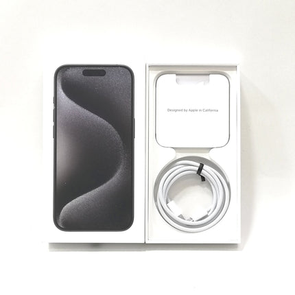 iPhone 15 Pro / 2023 / 128GB / ブラックチタニウム / 国内版SIMフリー / ランク:C / MTU73J/A / A3101 【中古品管理番号:37311】