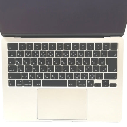 MacBook Air M2 / 13インチ / 2022 / 8GB / 256GB / スターライト / ランク:A / MLY13J/A / 【中古品管理番号:37347】