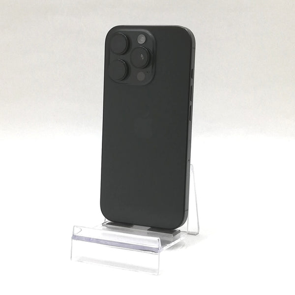 iPhone 16 Pro / 2024 / 128GB / ブラックチタニウム / 国内版SIMフリー / ランク:B / MYMV3J/A / A3292 【中古品管理番号:37348】