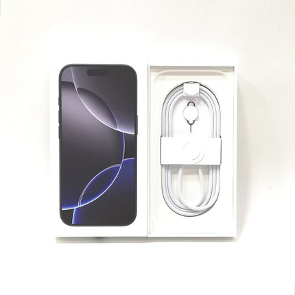 iPhone 16 Pro / 2024 / 128GB / ブラックチタニウム / 国内版SIMフリー / ランク:B / MYMV3J/A / A3292 【中古品管理番号:37348】