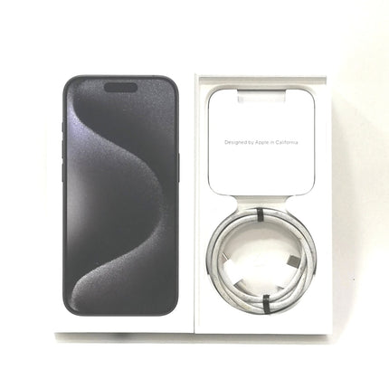 iPhone 15 Pro / 2023 / 128GB / ブラックチタニウム / 国内版SIMフリー / ランク:C / MTU73J/A / A3101 【中古品管理番号:37419】