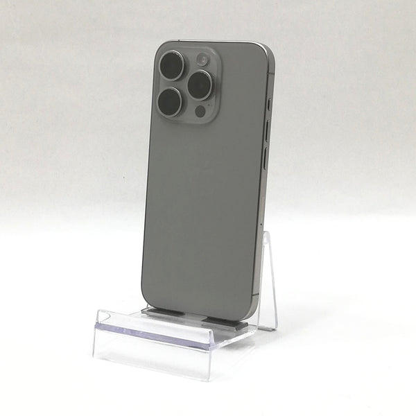 iPhone 15 Pro / 2023 / 128GB / ナチュラルチタニウム / 国内版SIMフリー / ランク:B / MTU93J/A / A3101 【中古品管理番号:37422】