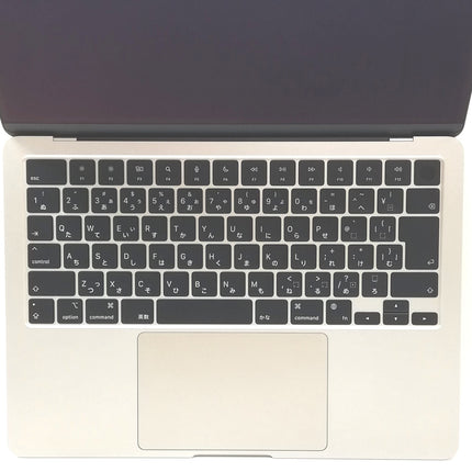 MacBook Air M3 / 13インチ / 2024 / 16GB / 256GB / スターライト / ランク:A / MC8J4J/A / 【中古品管理番号:37426】