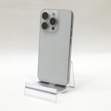 iPhone 15 Pro / 2023 / 128GB / ホワイトチタニウム / 国内版SIMフリー / ランク:B / MTU83J/A / A3101 【中古品管理番号:37430】