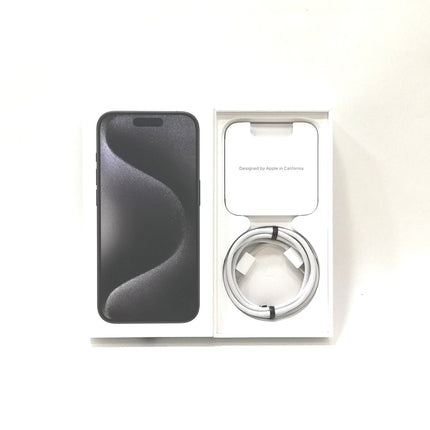 iPhone 15 Pro / 2023 / 128GB / ブラックチタニウム / 国内版SIMフリー / ランク:B / MTU73J/A / A3101 【中古品管理番号:37431】