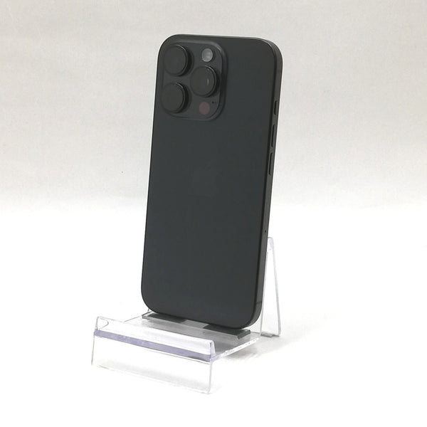iPhone 16 Pro / 2024 / 128GB / ブラックチタニウム / 国内版SIMフリー / ランク:A / MYMV3J/A / A3292 【中古品管理番号:37440】