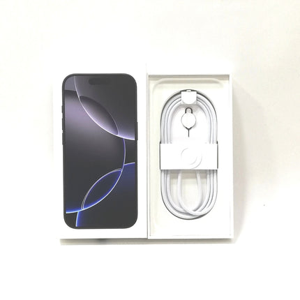 iPhone 16 Pro / 2024 / 128GB / ブラックチタニウム / 国内版SIMフリー / ランク:A / MYMV3J/A / A3292 【中古品管理番号:37440】