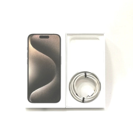 iPhone 15 Pro / 2023 / 128GB / ナチュラルチタニウム / 国内版SIMフリー / ランク:B / MTU93J/A / A3101 【中古品管理番号:37446】