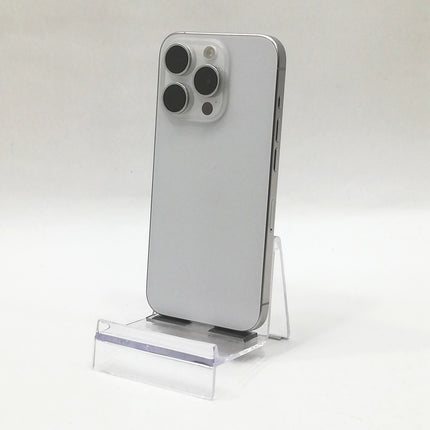 iPhone 15 Pro / 2023 / 128GB / ホワイトチタニウム / 国内版SIMフリー / ランク:B / MTU83J/A / A3101 【中古品管理番号:37448】