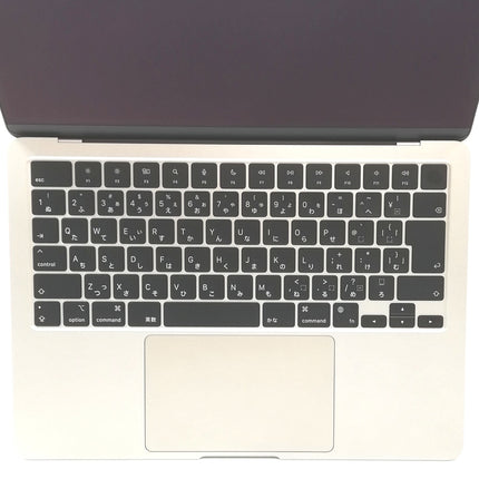 MacBook Air M3 / 13インチ / 2024 / 16GB / 256GB / スターライト / ランク:A / MC8J4J/A / 【中古品管理番号:37460】