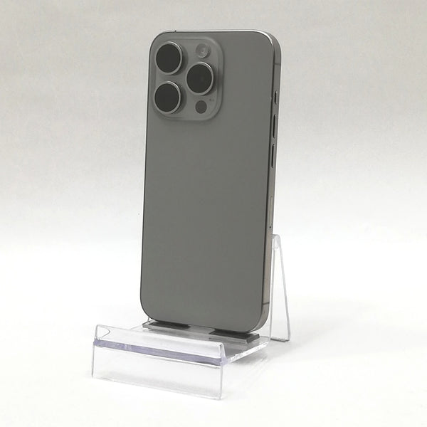 iPhone 15 Pro / 2023 / 128GB / ナチュラルチタニウム / 国内版SIMフリー / ランク:B / MTU93J/A / A3101 【中古品管理番号:37500】
