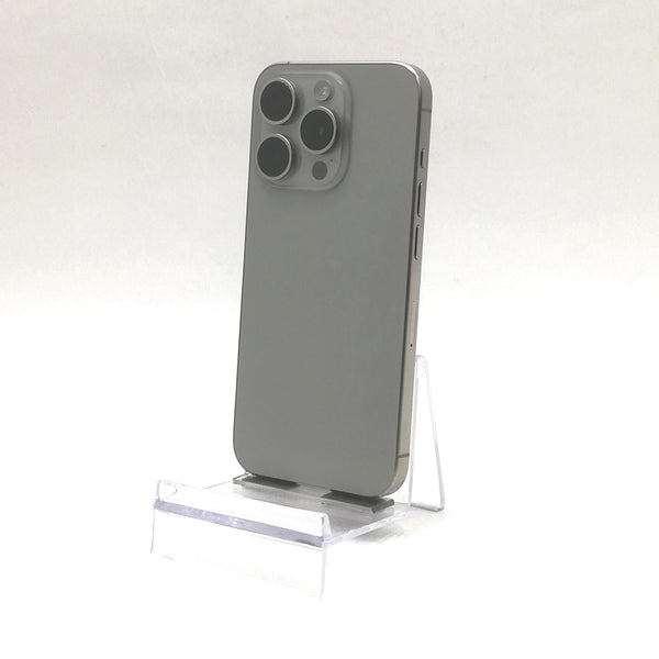 【プレミアムホリデーセール】iPhone 15 Pro / 2023 / 128GB / ナチュラルチタニウム / 国内版SIMフリー / ランク:B / MTU93J/A / A3101 【中古品管理番号:37706】