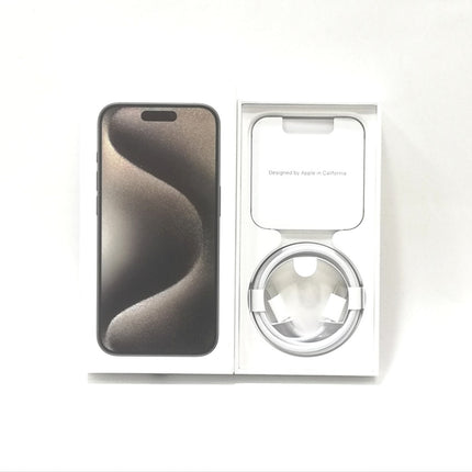 【プレミアムホリデーセール】iPhone 15 Pro / 2023 / 128GB / ナチュラルチタニウム / 国内版SIMフリー / ランク:B / MTU93J/A / A3101 【中古品管理番号:37706】