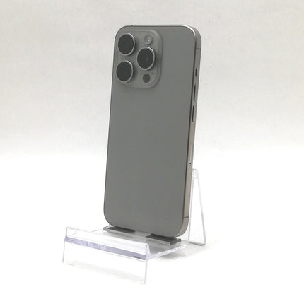 【プレミアムホリデーセール】iPhone 15 Pro / 2023 / 128GB / ナチュラルチタニウム / 国内版SIMフリー / ランク:A / MTU93J/A / A3101 【中古品管理番号:37707】