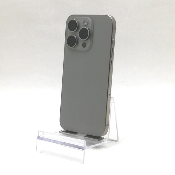 【プレミアムホリデーセール】iPhone 15 Pro / 2023 / 128GB / ナチュラルチタニウム / 国内版SIMフリー / ランク:A / MTU93J/A / A3101 【中古品管理番号:37707】