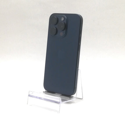 【プレミアムホリデーセール】iPhone 15 Pro / 2023 / 128GB / ブルーチタニウム / 国内版SIMフリー / ランク:B / MTUA3J/A / A3101 【中古品管理番号:37994】