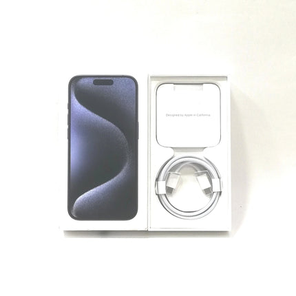 【プレミアムホリデーセール】iPhone 15 Pro / 2023 / 128GB / ブルーチタニウム / 国内版SIMフリー / ランク:B / MTUA3J/A / A3101 【中古品管理番号:37994】