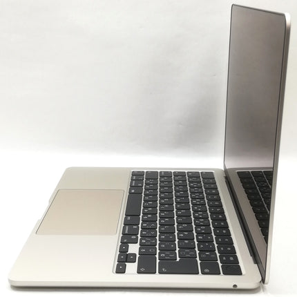 MacBook Air M2 / 13インチ / 2022 / 8GB / 512GB / スターライト / ランク:B / MLY23J/A / 【中古品管理番号:38561】