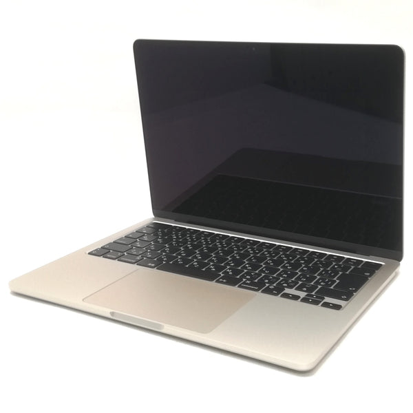 MacBook Air M2 / 13インチ / 2022(2024) / 16GB / 256GB / スターライト / ランク:B / MC7W4J/A / 【中古品管理番号:40497】
