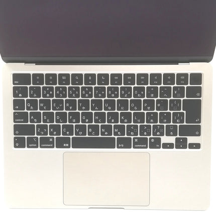 MacBook Air M2 / 13インチ / 2022(2024) / 16GB / 256GB / スターライト / ランク:B / MC7W4J/A / 【中古品管理番号:40497】