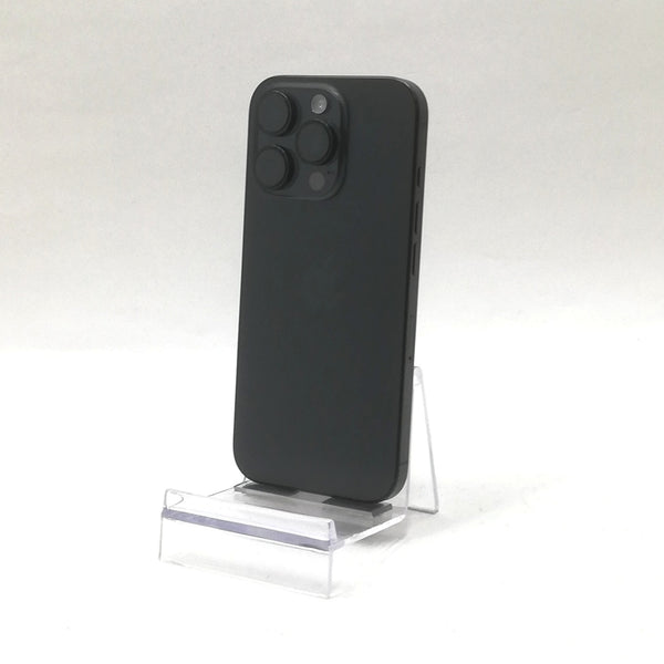 iPhone 16 Pro / 2024 / 128GB / ブラックチタニウム / 国内版SIMフリー / ランク:B / MYMV3J/A / A3292 【中古品管理番号:40830】