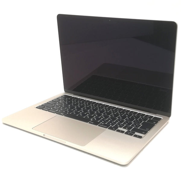 MacBook Air M2 / 13インチ / 2022(2024) / 16GB / 256GB / スターライト / ランク:A / MC7W4J/A / 【中古品管理番号:40997】