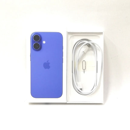 【ピックアップセール！】iPhone 16 / 2024 / 128GB / ウルトラマリン / 国内版SIMフリー / ランク:B / MYDU3J/A / A3286 【中古品管理番号:41017】
