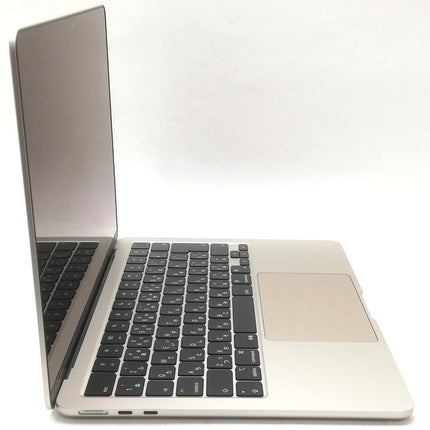 MacBook Air M2 / 13インチ / 2022 / 8GB / 256GB / スターライト / ランク:B / MLY13J/A / 【中古品管理番号:41113】