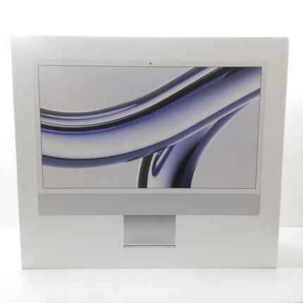 iMac 24-inch, 2023, Four ports / 24インチ / M3 8コアCPU10コアGPU 8GBメモリ 256GB SSD / 24GB / 1TB / シルバー / ランク:C / MQRJ3J/A / 【中古品管理番号:41122】