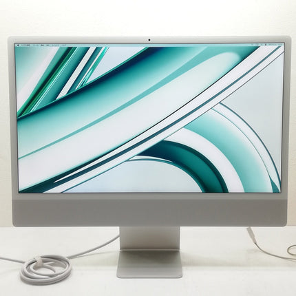 iMac 24-inch, 2023, Four ports / 24インチ / M3 8コアCPU10コアGPU 8GBメモリ 256GB SSD / 24GB / 1TB / シルバー / ランク:C / MQRJ3J/A / 【中古品管理番号:41122】