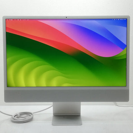 iMac M1 / 24インチ / Mid 2021 / 8GB / 256GB / シルバー / ランク:C / MGPC3J/A / 【中古品管理番号:41123】