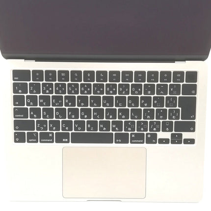 MacBook Air M2 / 13インチ / 2022(2024) / 16GB / 256GB / スターライト / ランク:A / MC7W4J/A / 【中古品管理番号:41318】