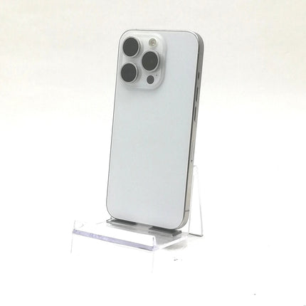 【ピックアップセール！】iPhone 15 Pro / 2023 / 128GB / ホワイトチタニウム / SoftBank版SIMフリー / ランク:B / MTU83J/A / A3101 【中古品管理番号:41437】