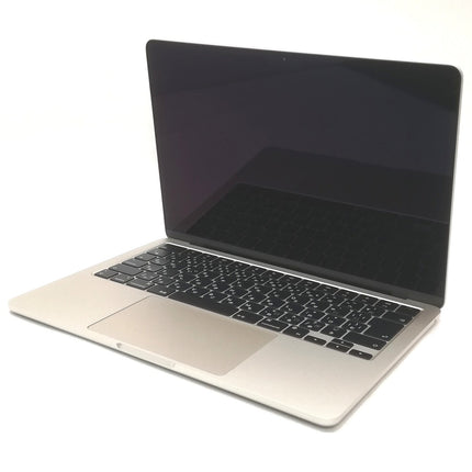 MacBook Air M2 / 13インチ / 2022(2024) / 16GB / 256GB / スターライト / ランク:A / MC7W4J/A / 【中古品管理番号:41544】