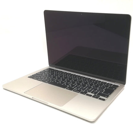 MacBook Air M2 / 13インチ / 2022(2024) / 16GB / 256GB / スターライト / ランク:A / MC7W4J/A / 【中古品管理番号:41800】