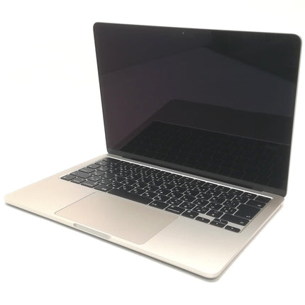 MacBook Air M2 / 13インチ / 2022(2024) / 16GB / 256GB / スターライト / ランク:A / MC7W4J/A / 【中古品管理番号:41822】