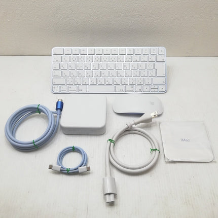 iMac M4 / 24インチ / 2024 / 16GB / 256GB / ブルー / ランク:B / MWUF3J/A / 【中古品管理番号:42100】