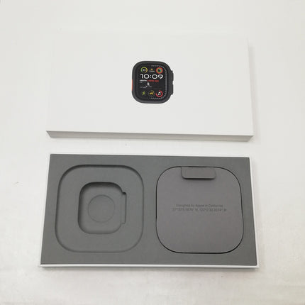 【中古品】 Apple Watch Ultra 2 / 49mm / GPS+Cellularモデル / MYTC3J/A / A2986 / ネイビーブラックチタニウムケース / ネイビーブラックチタニウムオーシャンバンド 【中古品管理番号:A0618】