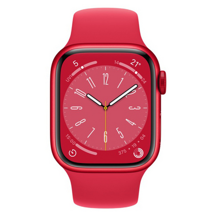 【開封済み/未使用品】 Apple Watch Series 8 / 41mm / GPS+Cellularモデル / MNJ23J/A / A2773 / （PRODUCT）REDアルミニウムケースと（PRODUCT）REDスポーツバンド [管理番号:A0371]