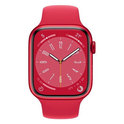 【開封済み/未使用品】 Apple Watch Series 8 / 45mm / GPS+Cellularモデル / MNKA3J/A / A2775 / （PRODUCT）REDアルミニウムケースと（PRODUCT）REDスポーツバンド [管理番号:A0368]
