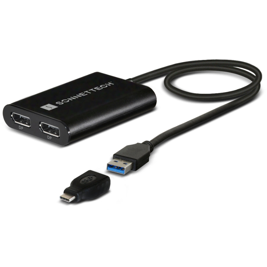 SONNET Technologies DisplayLink Dual DisplayPort Adapter for M